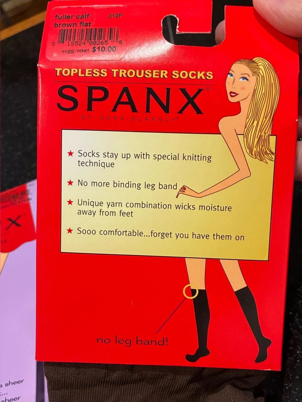 SPANX Sheer Knee Highs 2 Pair Black + 2  nude/one pair topless knee highs brown